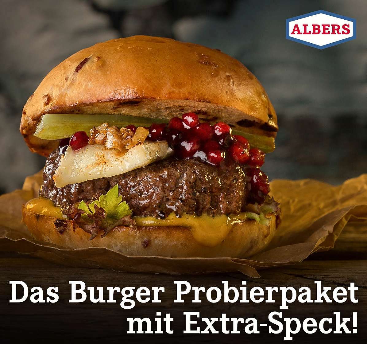 Das Burger Probierpaket mit Extra-Speck!