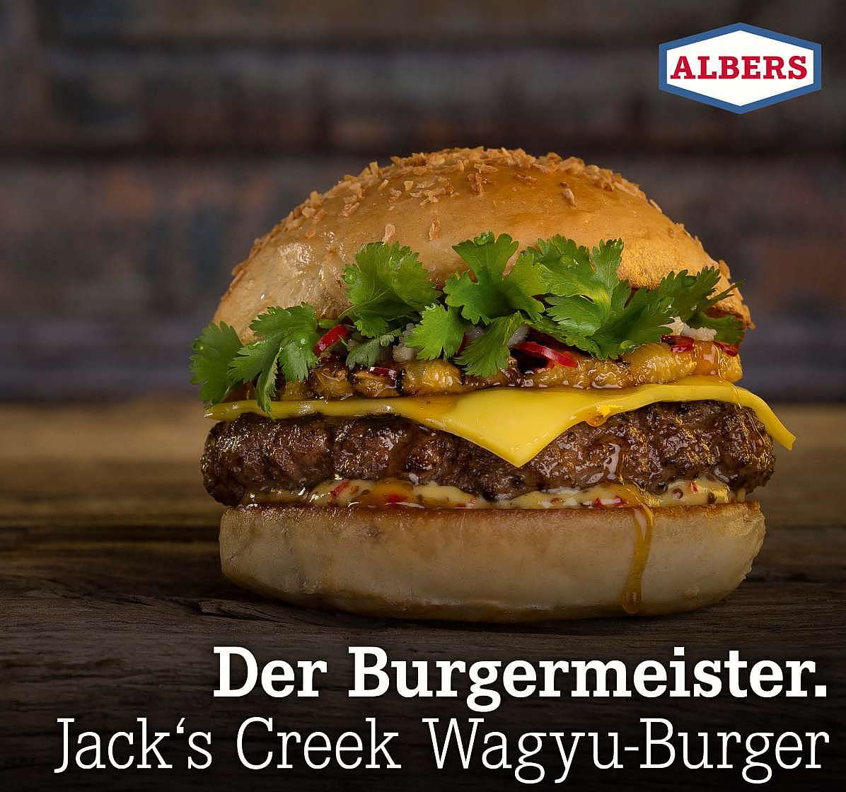 Der Burgermeister. Jack's Creek Wagyu-Burger