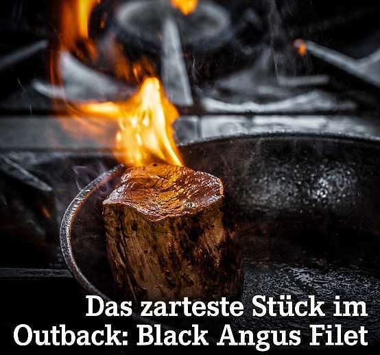 Verpasst? Das zarteste Stück im Outback: Black Angus Filet