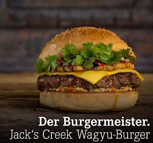 Verpasst? Der Burgermeister. Jack's Creek Wagyu-Burger