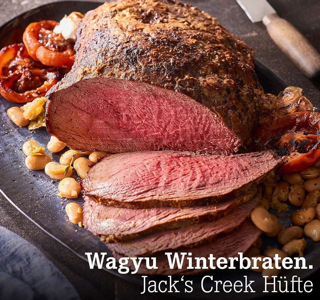 Verpasst? Wagyu Winterbraten. Jack's Creek Hüfte