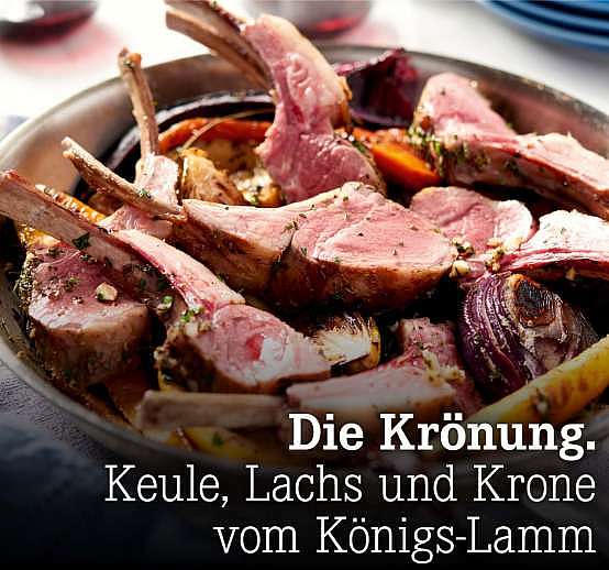 Verpasst? Die Krönung. Keule, Lachs und Krone vom Königs-Lamm