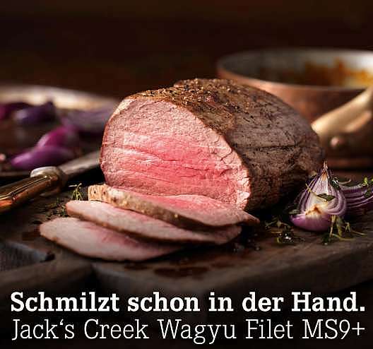 Verpasst? Schmilzt schon in der Hand. Jack's Creek Wagyu Filet MS9+