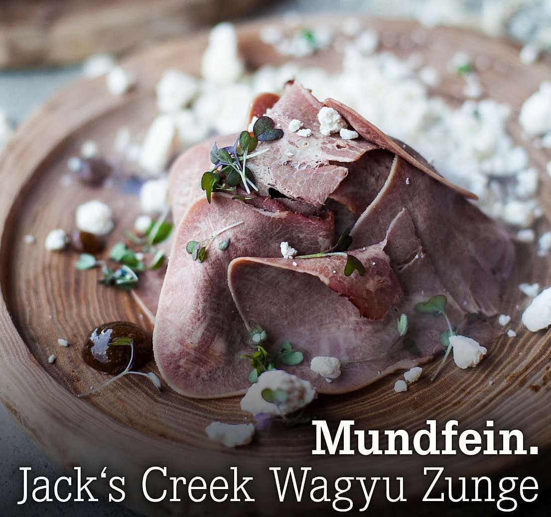 Verpasst? Mundfein. Jack's Creek Wagyu Zunge