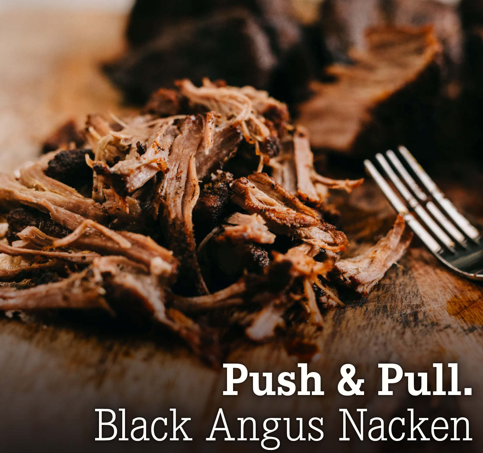 Push & Pull. Black Angus Nacken