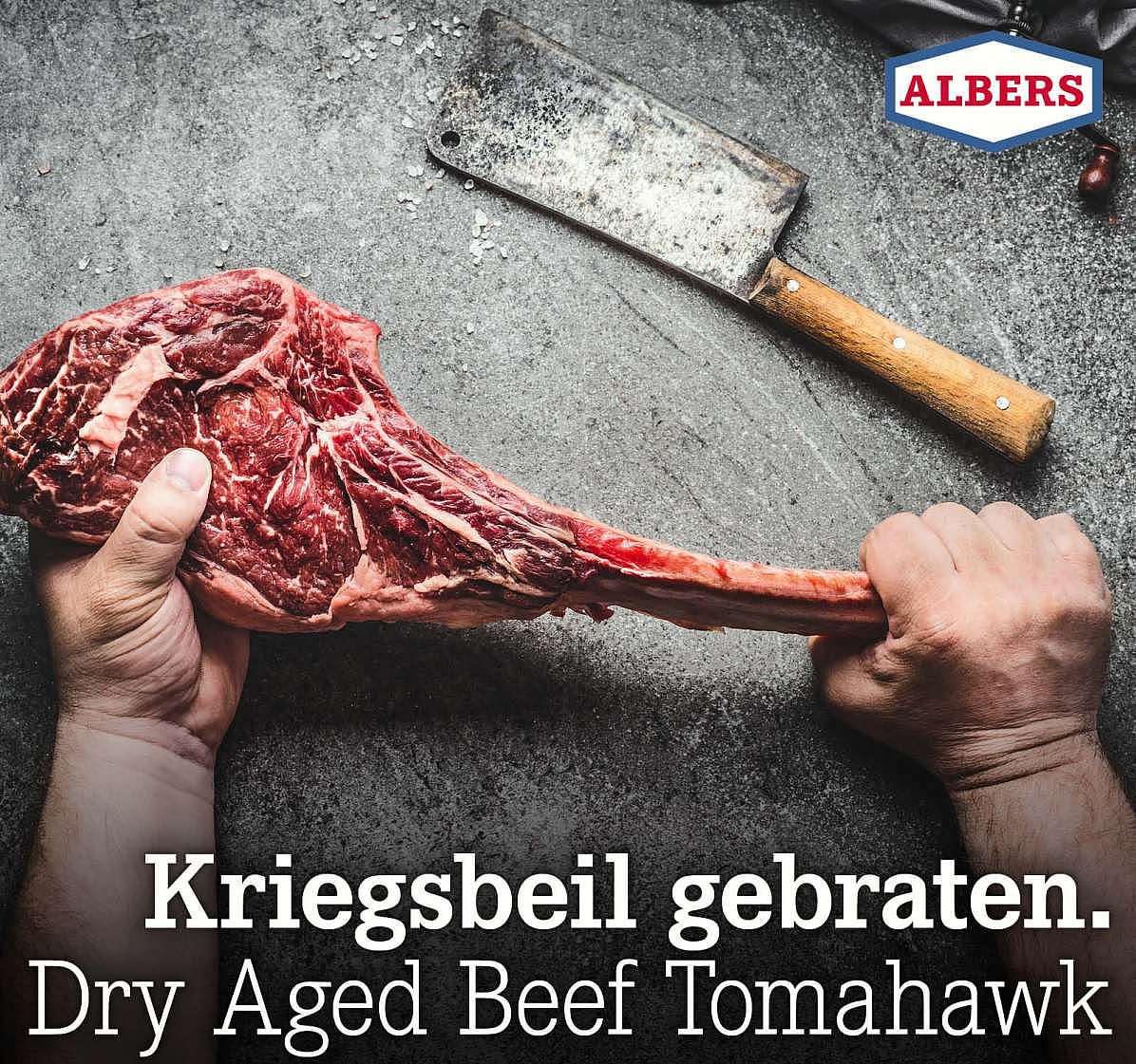 Kriegsbeil gebraten. Dry Aged Beef Tomahawk