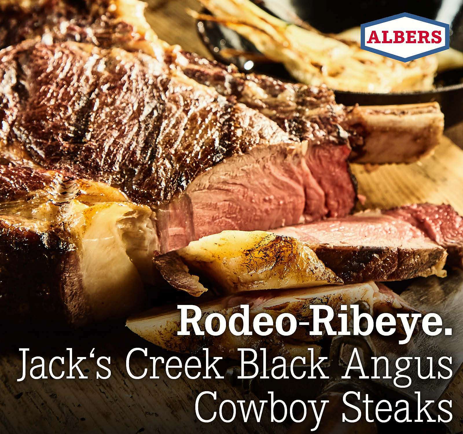 Rodeo-Ribeye. Jack's Creek Black Angus Cowboy Steaks